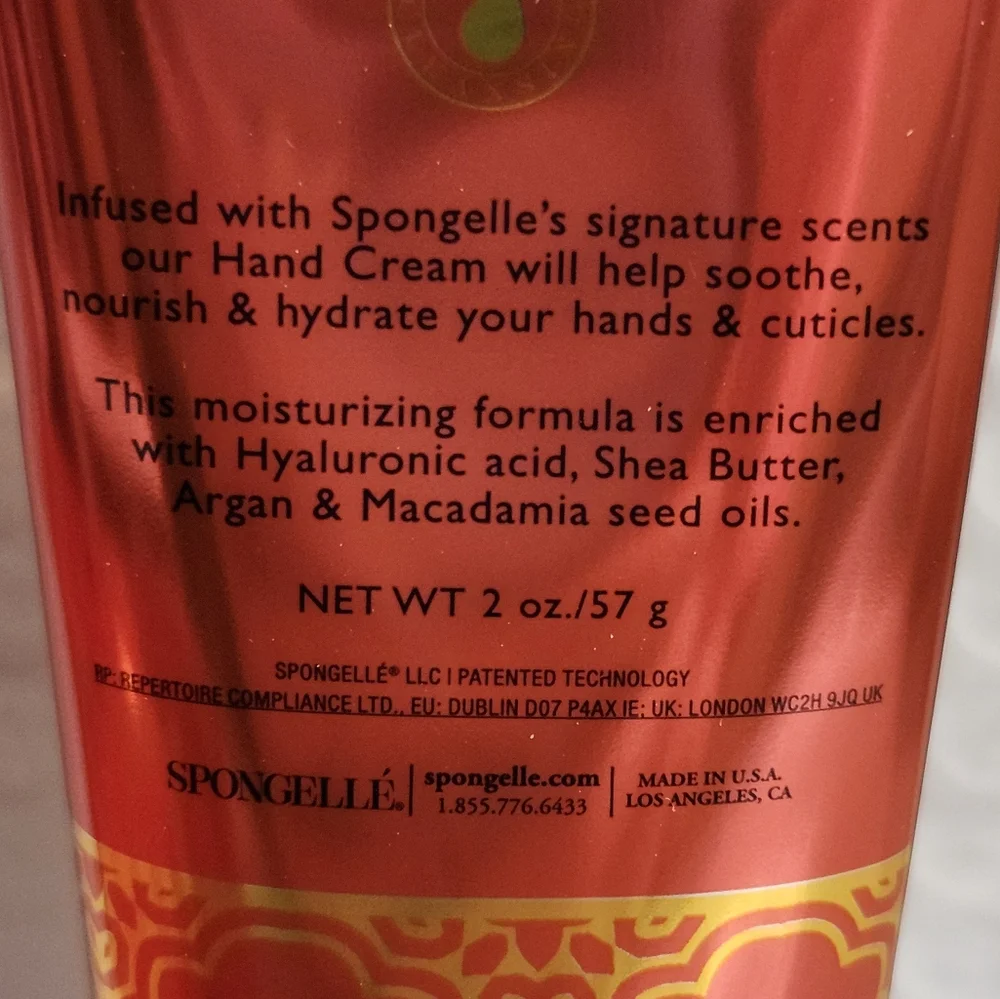 Spongelle Sugar Dalia Hand Cream 2 oz
